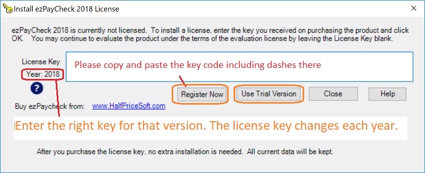 free license key for ez check printing