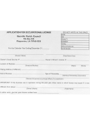 Occupational License Form Texas